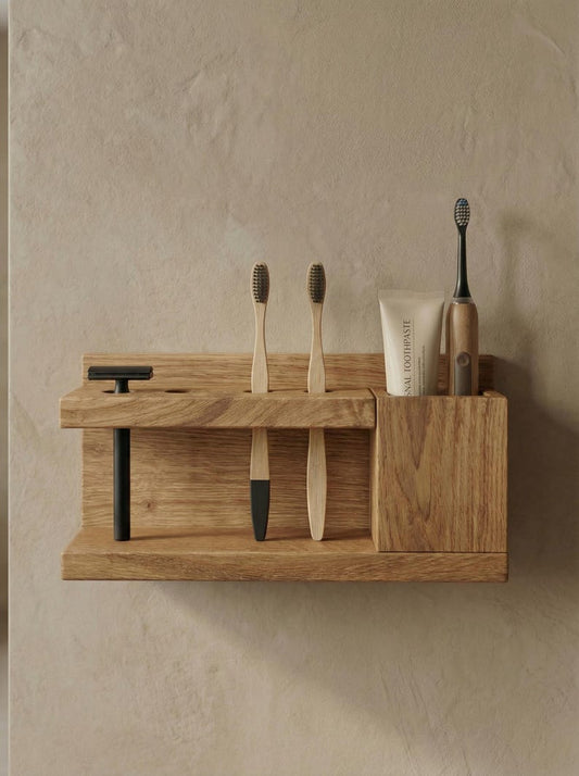 Support mural en bois