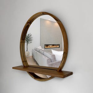 Miroir mural rond
