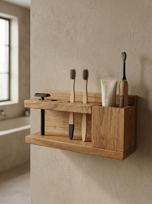 Support mural en bois